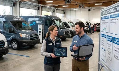 EV fleet infrastructure for successful fleet management