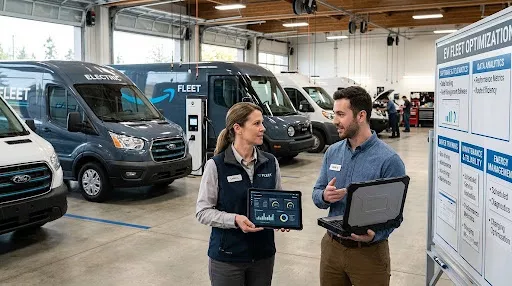 EV fleet infrastructure for successful fleet management