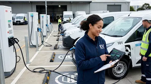 EV charging management software for fleet operations